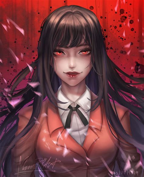 Artstation Fan Art Yumeko Kakegurui Mamori Art Girls Characters