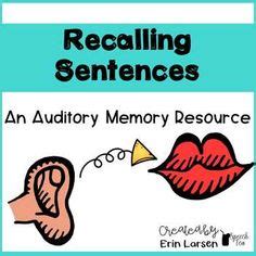 Auditory Processing Ideas Auditory Processing Speech And Language Speech Language Therapy