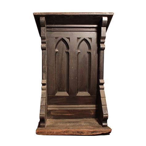 Remarkable Antique Gothic Revival Pulpit Oak 19th Century