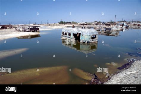 Bombay Beach On The Salton Sea Of California Is Being Covered By The