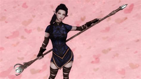 Light Elven Armor Sse Cbbe Bodyslide With Physics At Skyrim Special