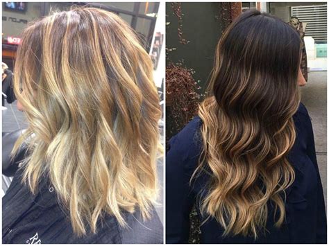 How to bleach dark brown or black hair to platinum blonde or white. 45 Trendy Blonde Balayage and Ombre highlights on Brown ...