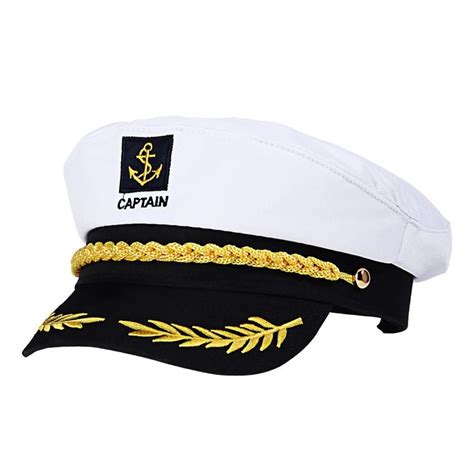 Gorra Sombrero Capitan Yate Barco Navegante Marinero Almirante Marino