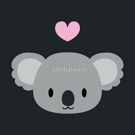 Cute Koalas And Pink Hearts By Petitspixels Redbubble