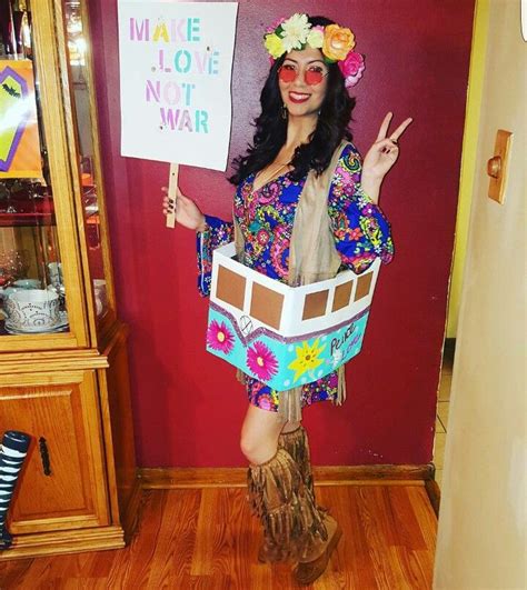 Homemade Hippie Halloween Costume