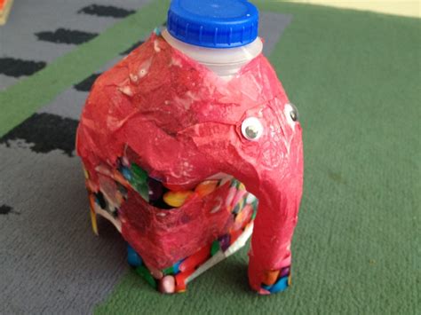 Patchwork Milk Carton Elephant My Kid Craft