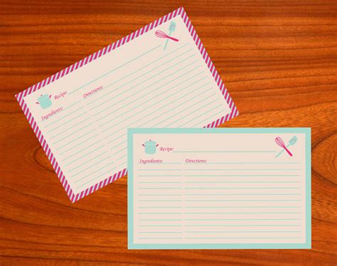 Check spelling or type a new query. Share Creativity: Free 4x6 Recipe Index Card Printable
