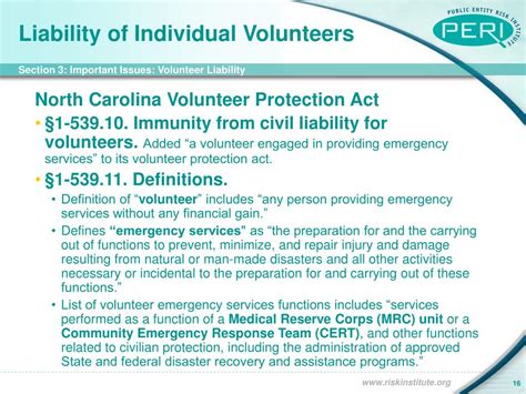 Ppt Citizen Corps Volunteer Liability Project Powerpoint Presentation