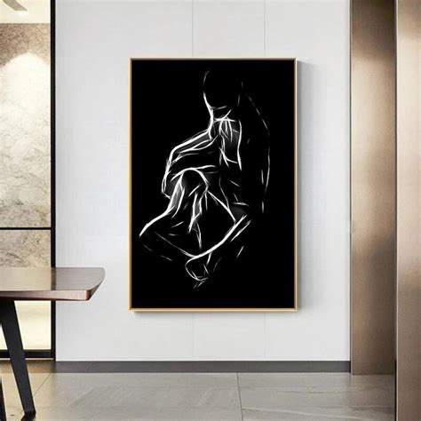 Black And White Sex Wall Art Abstract Erotic Canvas Sexy Etsy Canada