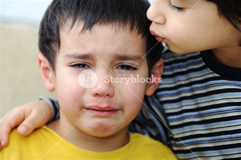 Crying Kid Emotional Scene Royalty Free Stock Image Storyblocks