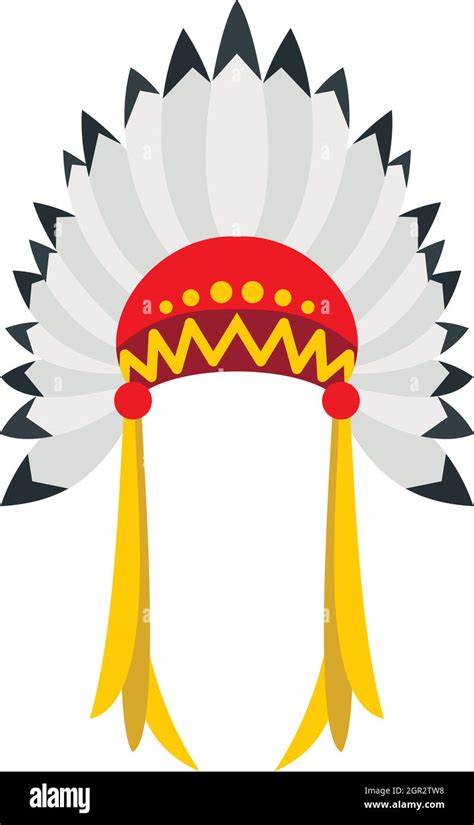 Native American Indian Headdress Icon Stock Vector Image And Art Alamy