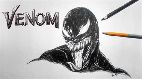 How To Draw Venom Face Easy Step By Step