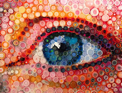 Hundreds Of Plastic Bottle Caps Turned Into Stunning Images By Mary