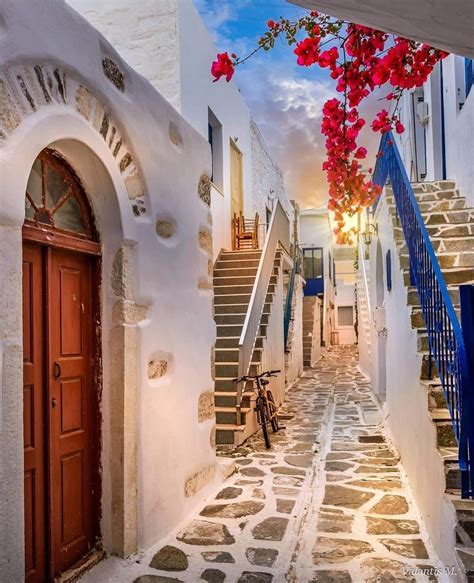 Streets Of Paros Island Greece Greece Landscape Greece Places To