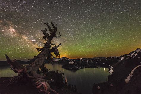 Milky Way At Crater Lake Photograph By Hisao Mogi Fine Art America