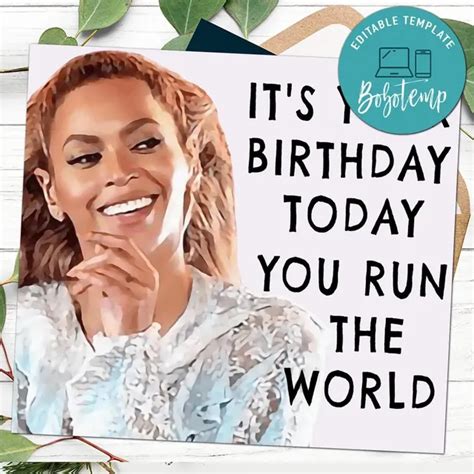 Beyonce Birthday Card Rosie Johnson Illustrates Lupon Gov Ph
