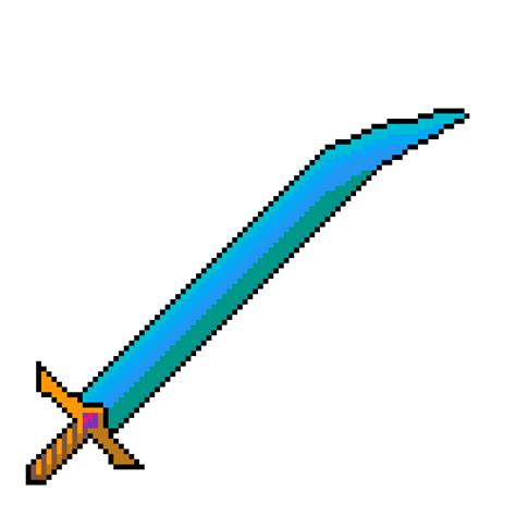 Pixilart Sword Of Endless Tides 100x100 Pixels By Dandanny07