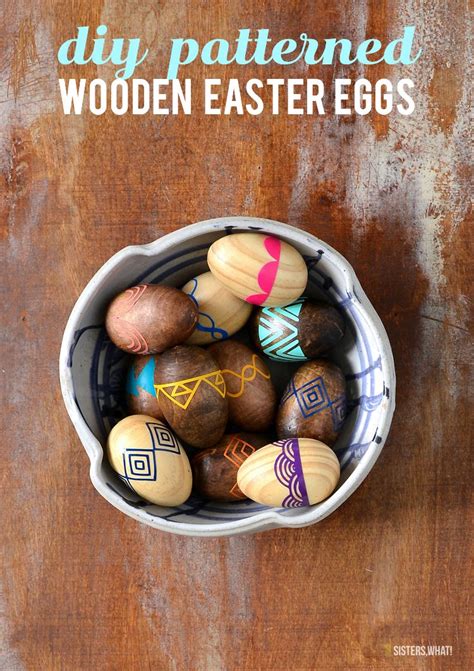Diy Patterned Wooden Easter Eggs Easter Egg Designs Easter Eggs Diy