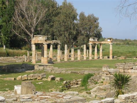 Modern Remains Of The Sanctuary Of Artemis At Brauron Ancient Greece
