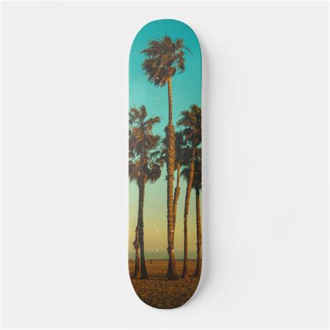 Tropical Palm Tree Personalized Photo Skateboard Zazzle