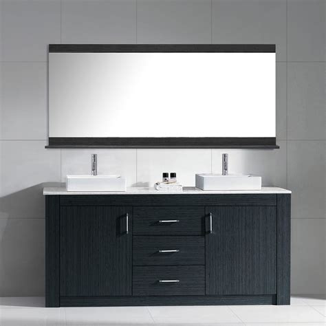 Eviva's best selling bathroom vanity, the acclaim, is now available in sizes 24, 28, or 30 inches to match your unique small bathroom. 72 inch Modern Double Sink Bathroom Vanity Grey Finish ...
