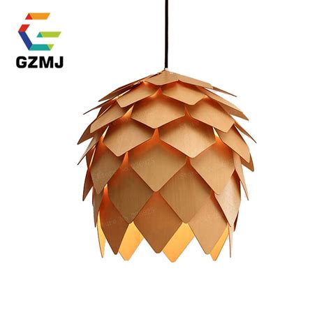 American Country Pendant Light Creative Wood Pendant Lamp Hanging Lamp Nordic Designer Light Art