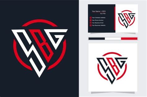 Initial Letter Sbg Triangle Modern Logo Graphic By Master Design