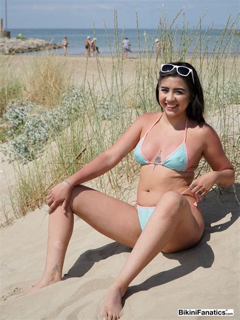 Latina Bikini Model Shows Her Pierced Nipples In Public Pics
