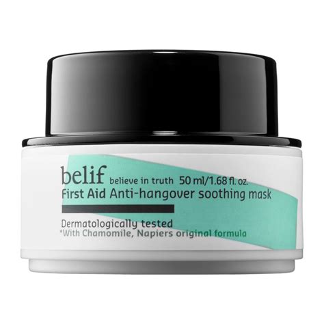 First Aid Anti Hangover Soothing Mask Belif Sephora Anti Hangover