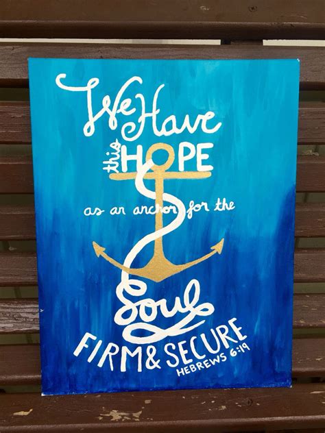 We Have This Hope As An Anchor For The Soul Firm And Secure⚓️ ️ Bible