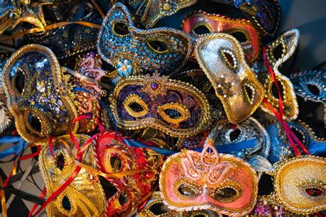 Máscaras Venecianas Del Carnaval Hecho a Mano Tradicional Foto de
