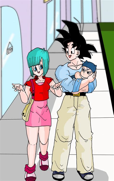 Bulma And Goku Walking By Dbzsisters On DeviantArt