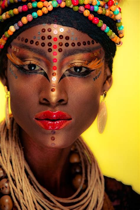 Yorubá Raízes Da Beleza Brasileira On Behance Maquiagem Tribal