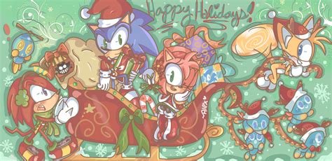 Merry Sonic Christmas By Chibiirose On Deviantart