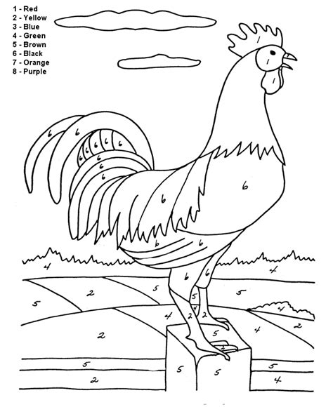 Free Coloring By Number For Adults Coloring Pages