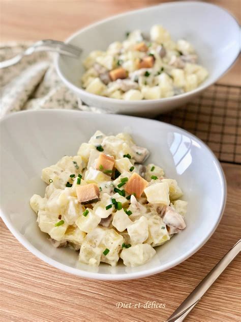 Salade de pommes de terre au hareng fumé Diet Délices