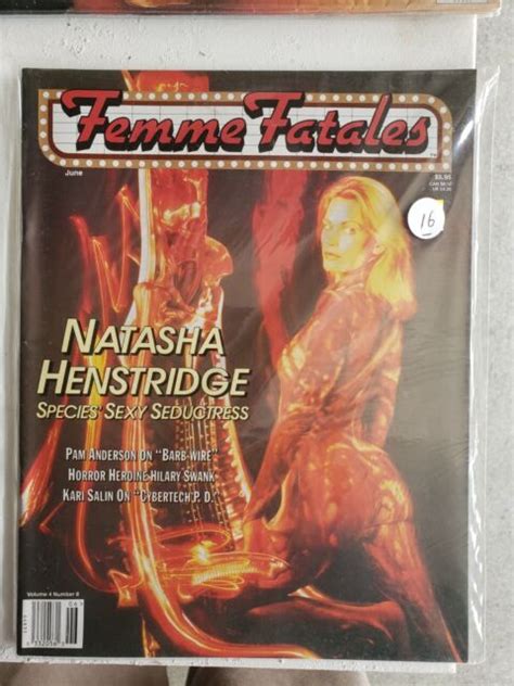 Femme Fatales Magazine Natasha Henstridge Hilary Swank June 1996 Vol 4