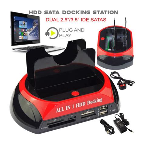 Buy All In 1 Hdd Docking Station Dual Usb Hub Ide Sata Hard Drive Card