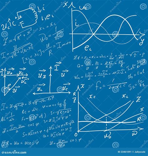 Mathematical Equations And Formulas Stock Vector Illustration Of