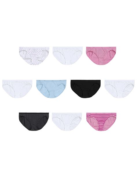Hanes Womens 100 Cotton Bikini Underwear Ladies Panties Panties Women