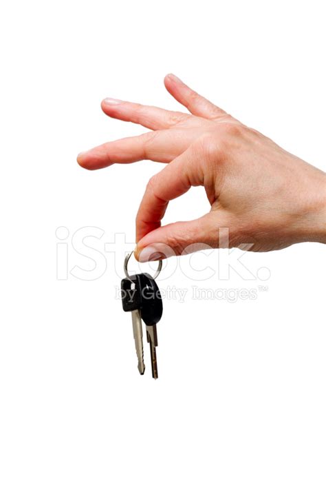 Hand Holding Keys Stock Photos