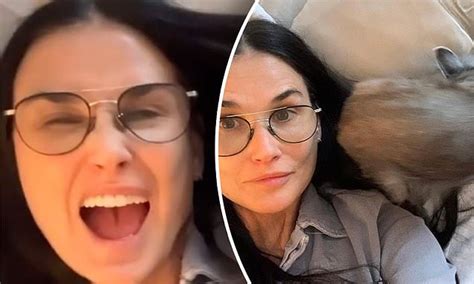 Demi Moore 58 Flaunts A Youthful Glow As She Cuddles With Her