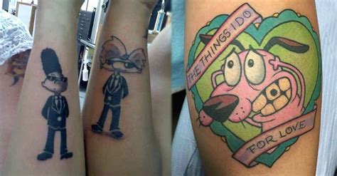 20 Nostalgia Inducing Tattoos Of 90s Cartoons