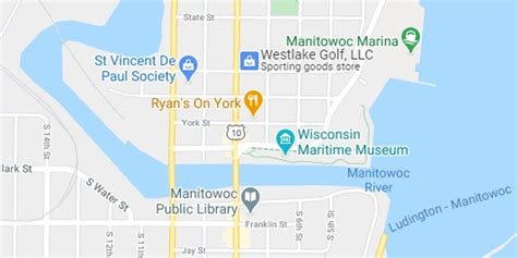 Downtown Manitowoc Map