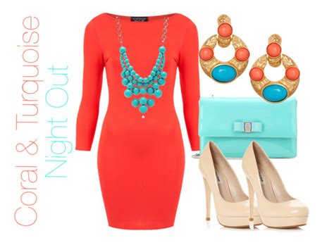 Fashionazzle Corals With Turquoise