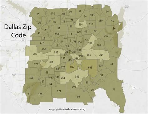 Dallas Zip Code Map Map Of Dallas By Zip Code