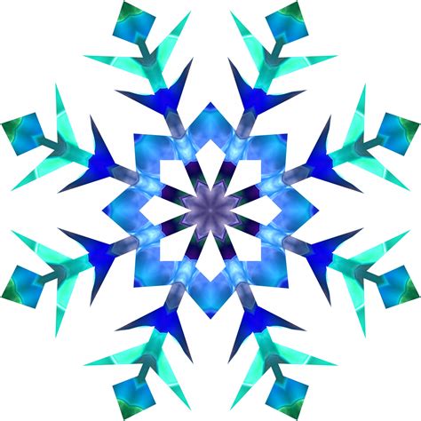 Gradient Blue Snowflake Free Stock Photo Public Domain Pictures