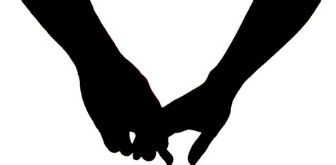 Holding Hands Silhouette Handshake Boy Girl Holding H