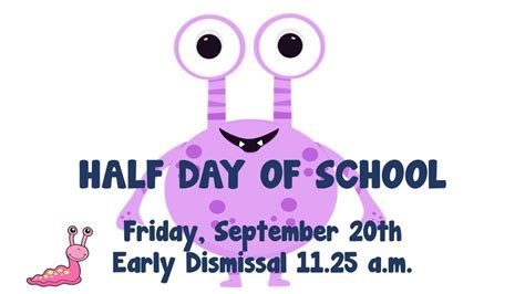 Half Day Of School Meridian Elementary School