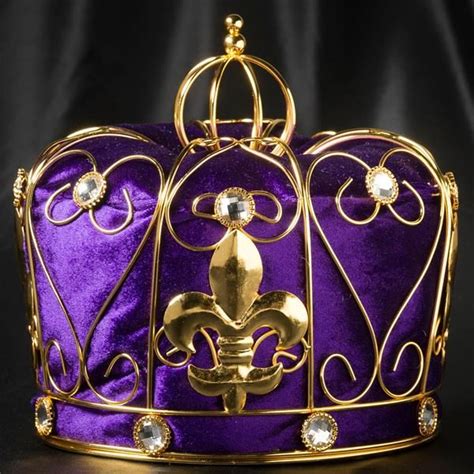 Adorn Your Newly Appointed Royalty With A Purple And Gold Monarch Crown